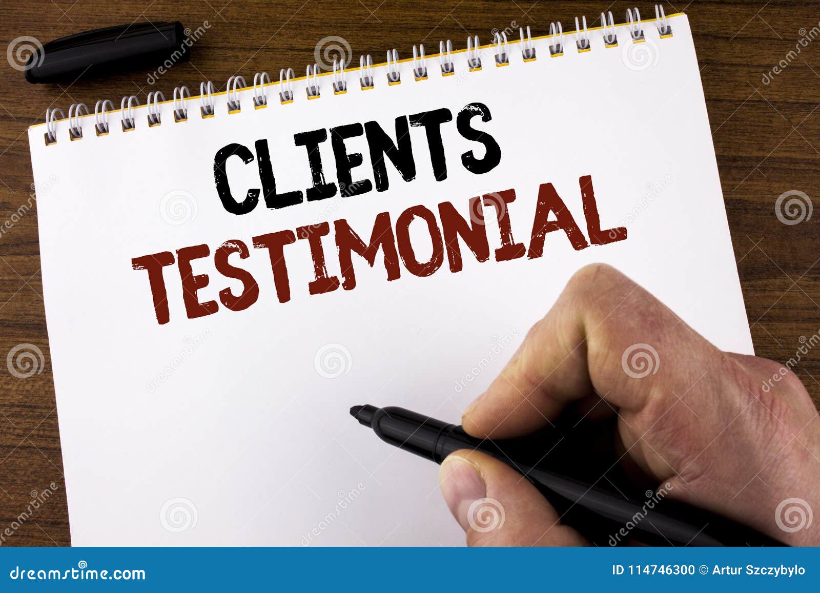 Client text. Written feedback. Client Testimonials.