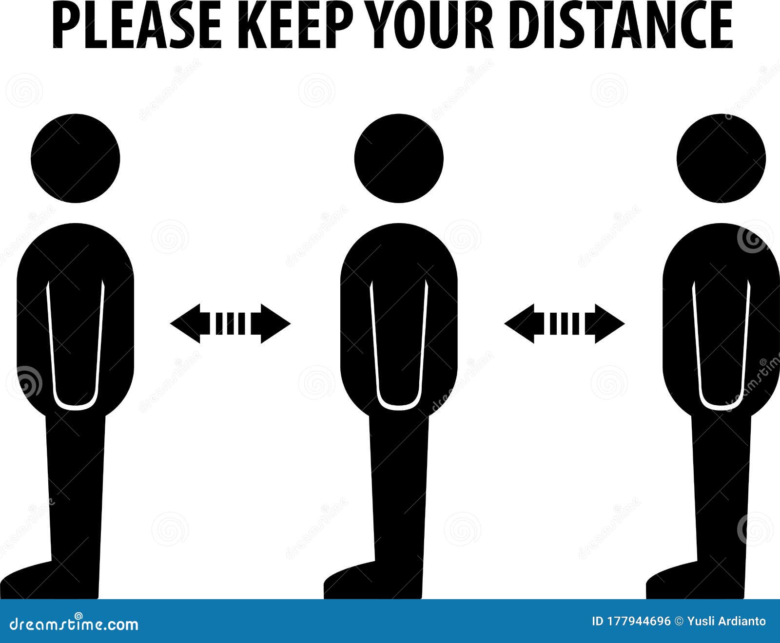 请保持距离 以了解社会距离向量例证 插画包括有请保持距离 以了解社会距离