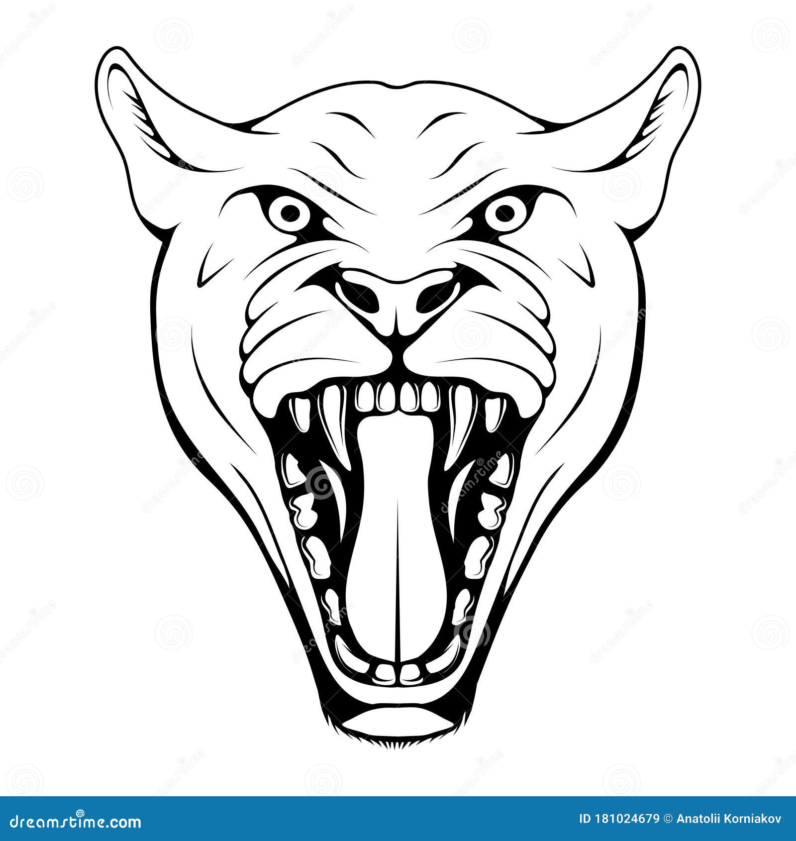 豹 豹 美洲狮 美洲豹满脸怒气的豹向量例证 插画包括有象征 豹子 标签 颜色 表面 运动