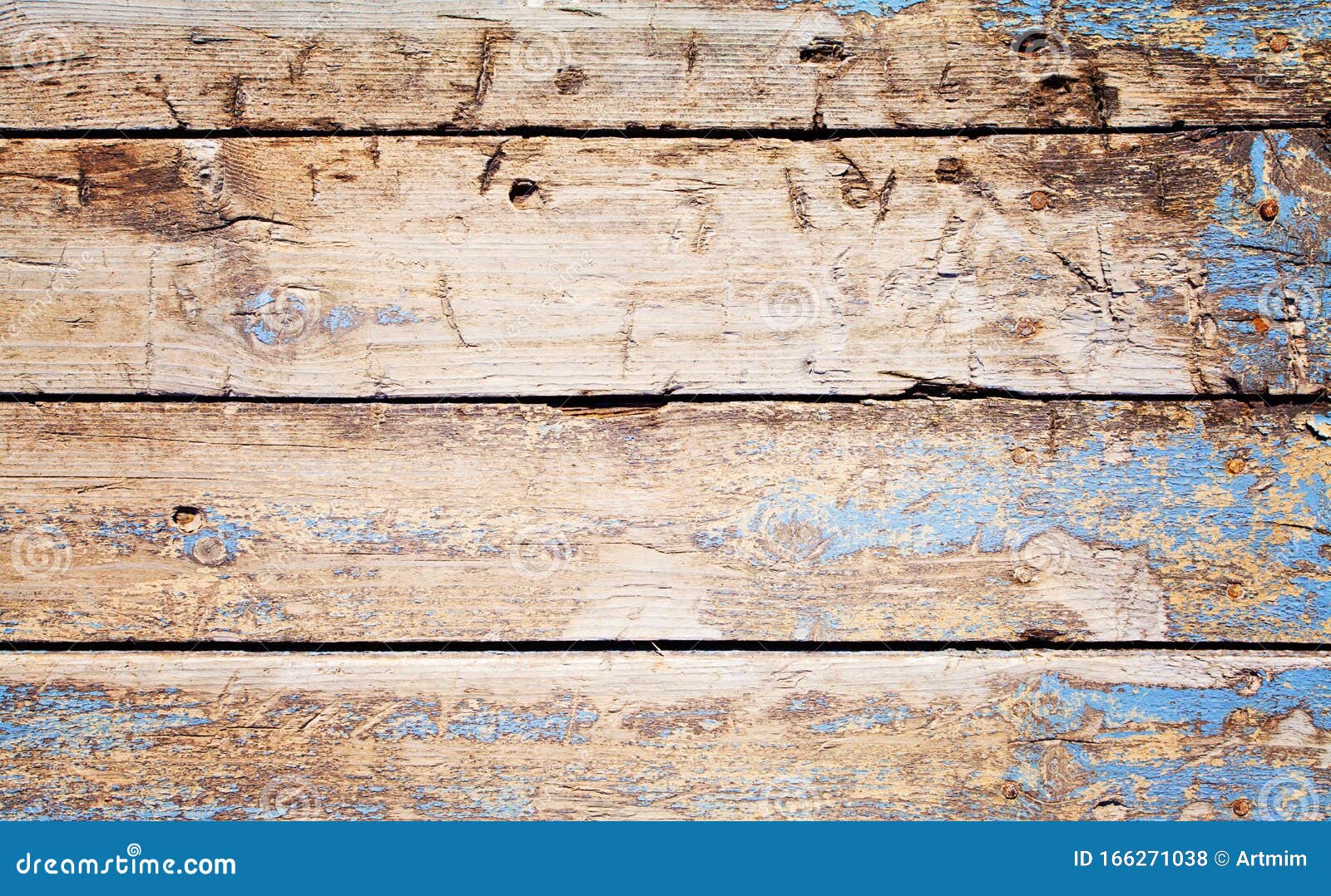 质朴的旧蓝色木色背景Top View on Wood Planks 库存照片- 图片包括有反