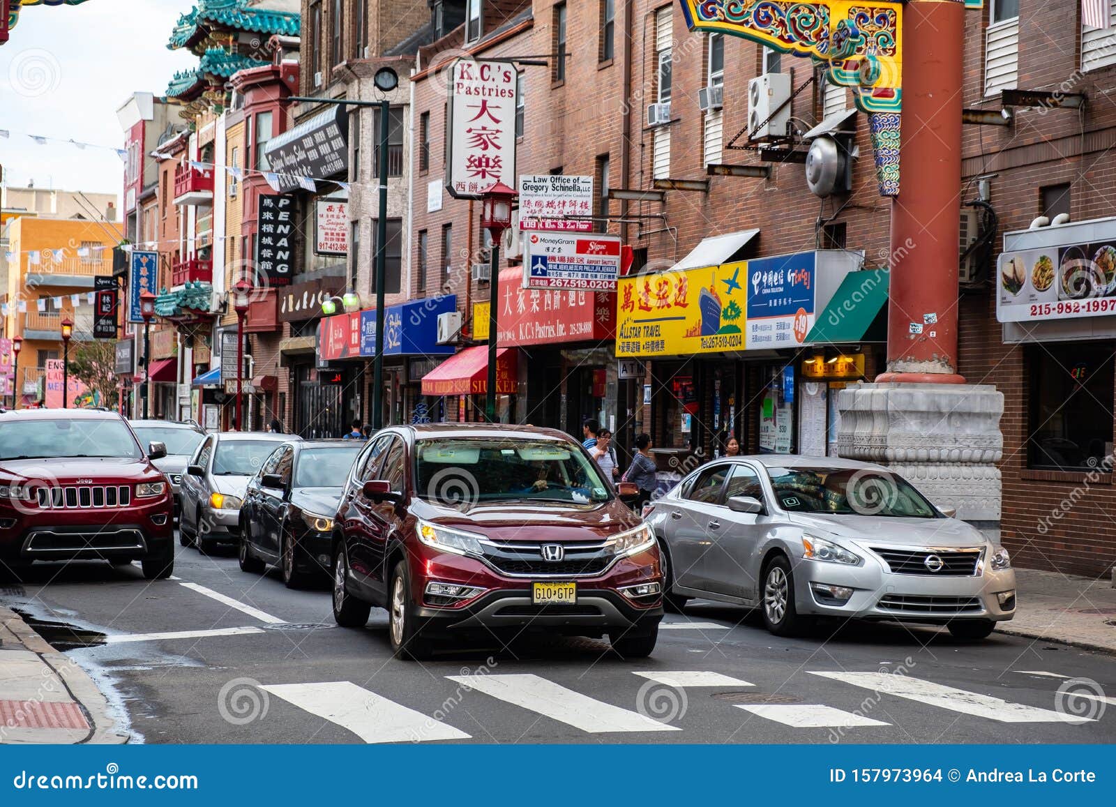费城唐人街街编辑类库存图片 图片包括有宾夕法尼亚 社论 道路 大使 唐人街 费城 街道