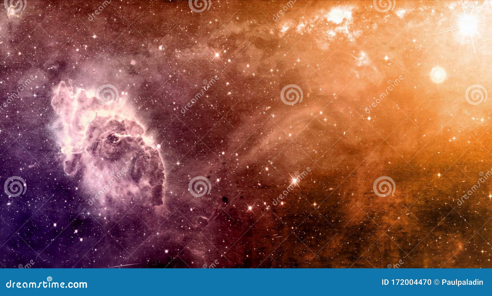 超新星星云和恒星的宇宙背景库存例证 插画包括有超新星星云和恒星的宇宙背景