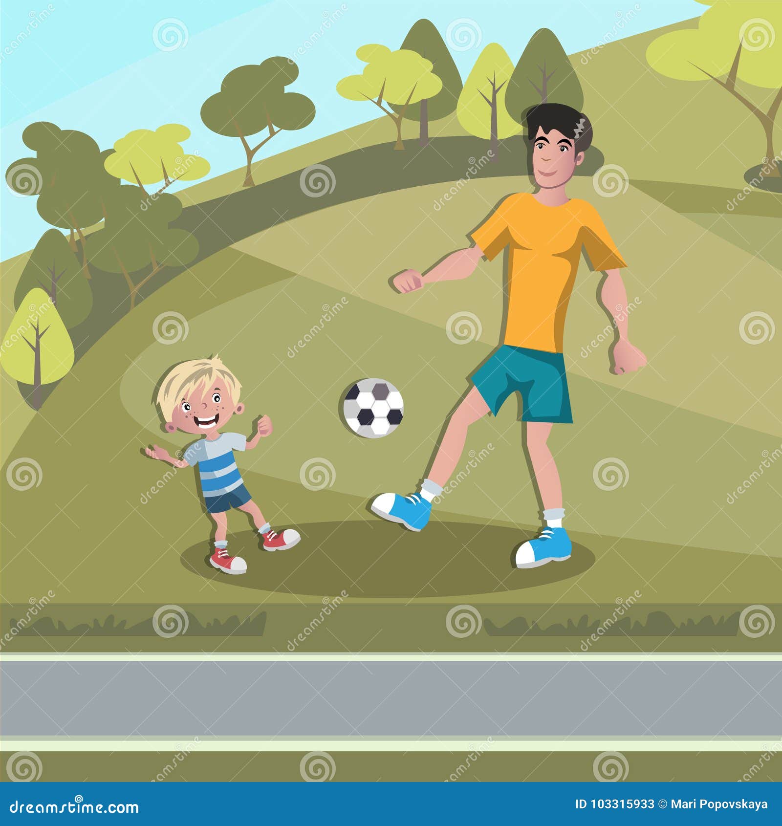 Папа играет в футбол. Папа играет в футбол иллюстрация. Отец и сын играют в футбол рисунок. Семья играет в футбол рисунок. Папа играет в футбол рисунок.