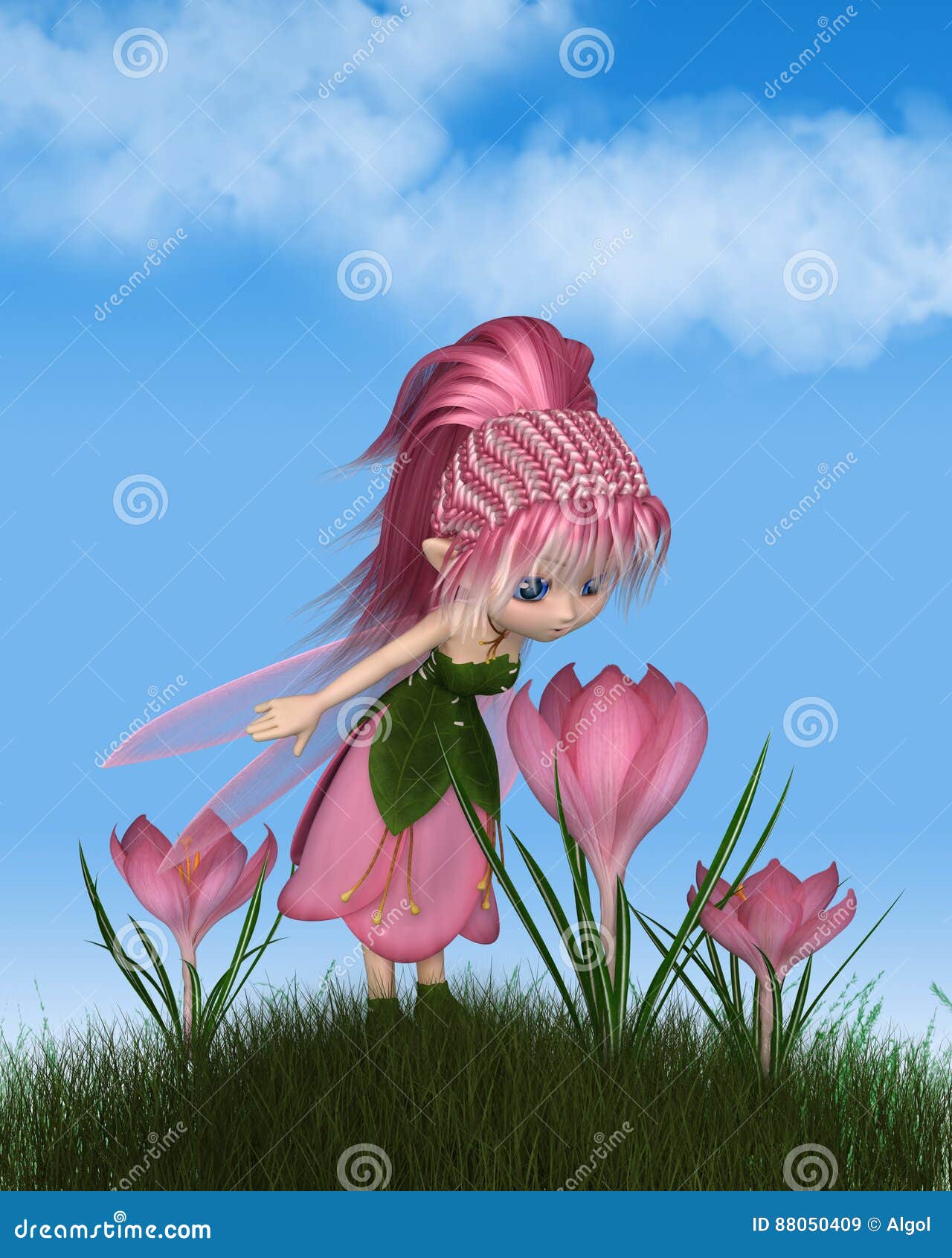 逗人喜爱的印度桃花心木桃红色番红花神仙在一个晴朗的春日库存例证 插画包括有 逗人喜爱的印度桃花心木桃红色番红花神仙在一个晴朗的春日库存例证 插画包括有