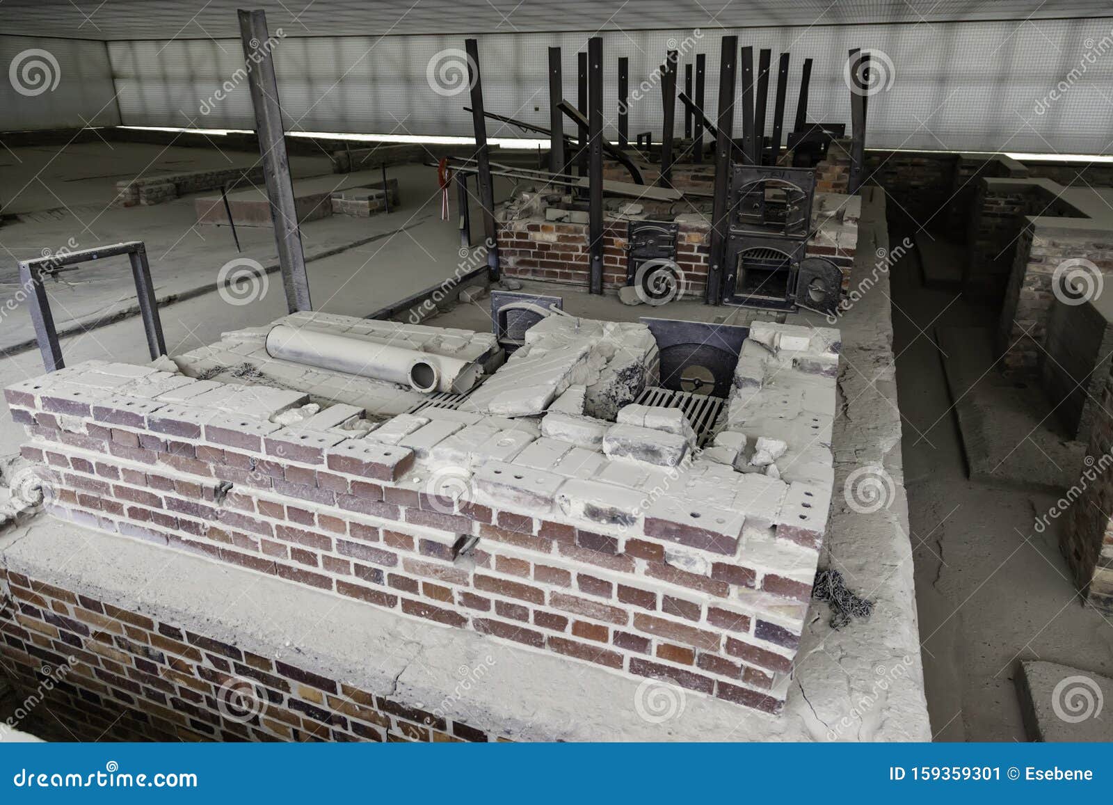 集中营的火葬场编辑类照片 图片包括有集中营的火葬场