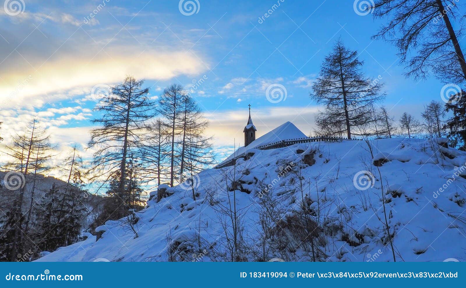 雪国教堂库存照片 图片包括有雪国教堂