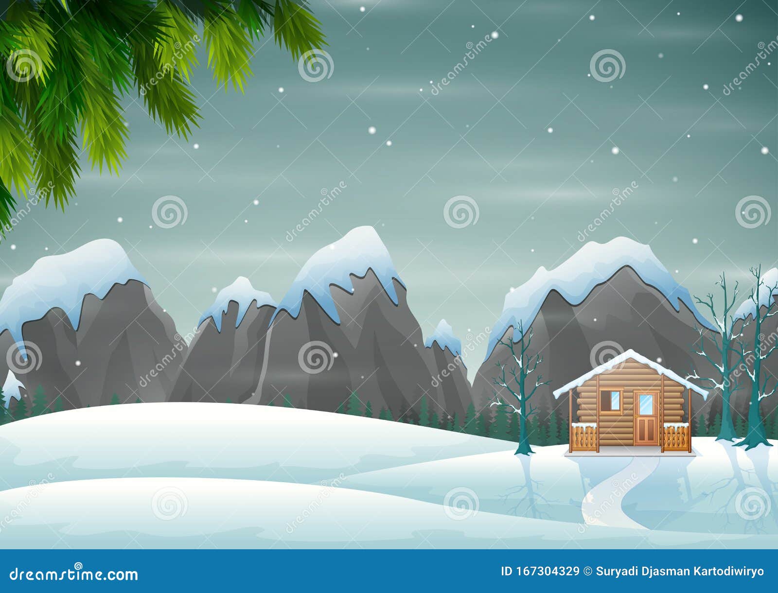 雪山背景上的一座小木屋向量例证 插画包括有小山 表面 动画片 小屋 冻结 多雪 季节 雪山背景上的一座小木屋向量例证 插画包括有小山 表面 动画片 小屋 冻结 多雪 季节