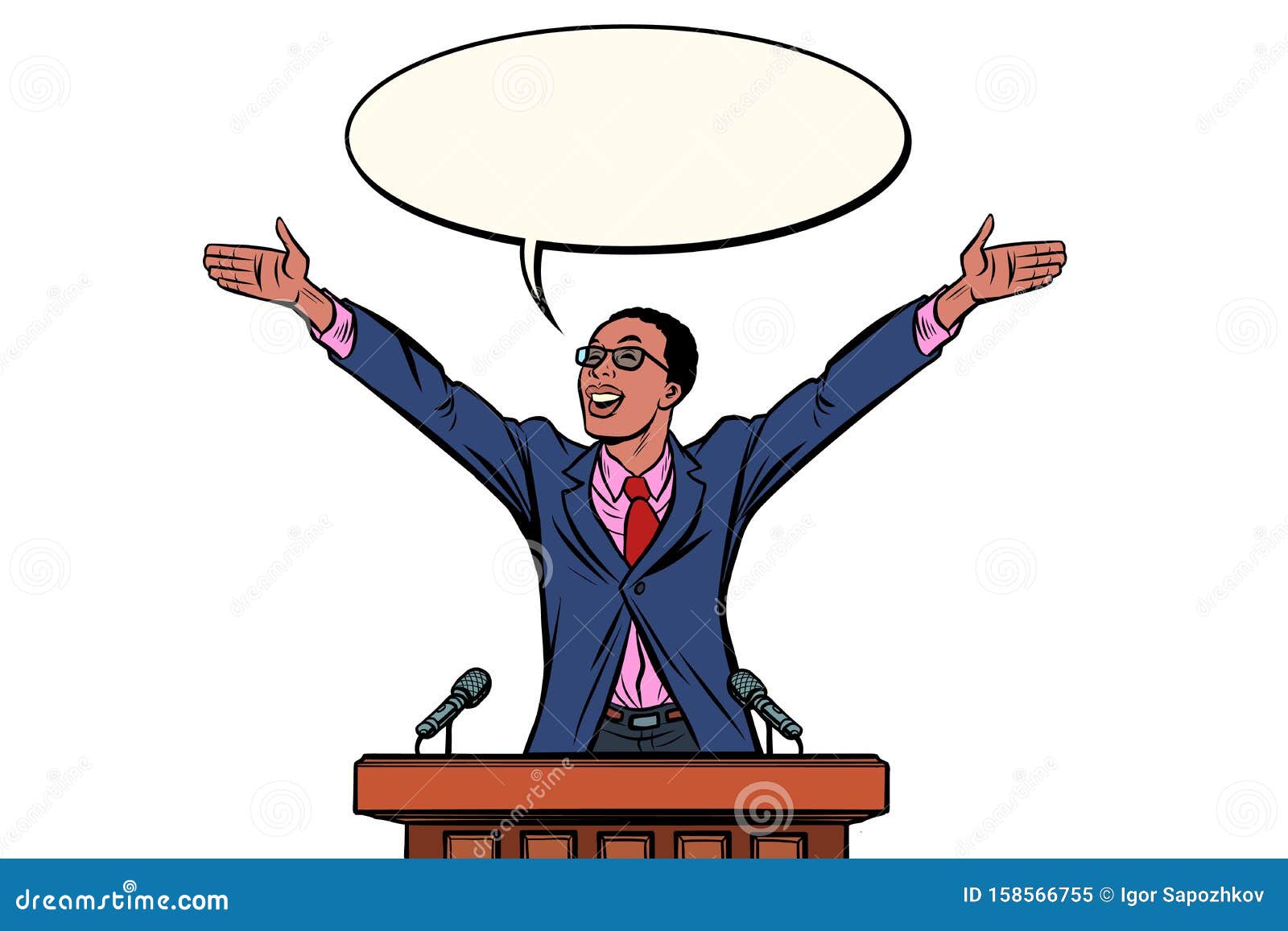 非洲商人或政治家演讲者在讲台上发言向量例证 插画包括有教会 大使 例证 领导先锋 会议 非洲商人或政治家演讲者在讲台上发言向量例证 插画包括有教会 大使 例证 领导先锋 会议