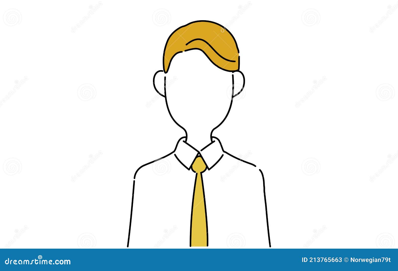 顔なしのポーズイラスト サラリーマンの上半身 不動 Stock Illustration Illustration Of Businessmen