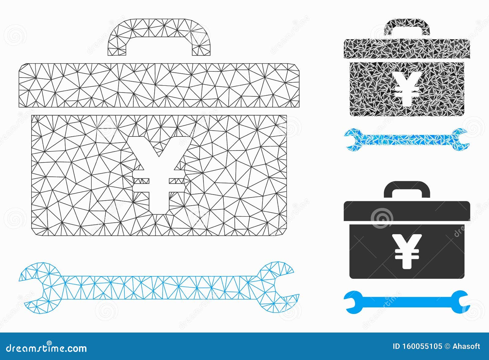 颜色工具箱矢量网格线框模型与三角形镶嵌图标向量例证 插画包括有 颜色工具箱矢量网格线框模型与三角形镶嵌图标向量例证 插画包括有