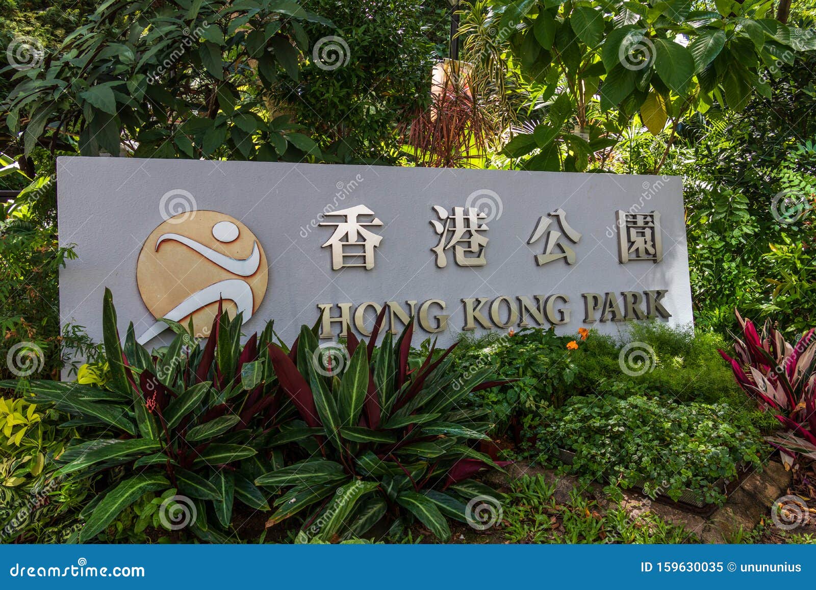 香港主公园绿意盎然中国香港岛亚洲编辑类图片 图片包括有聚会所 指南 国内 背包 城市