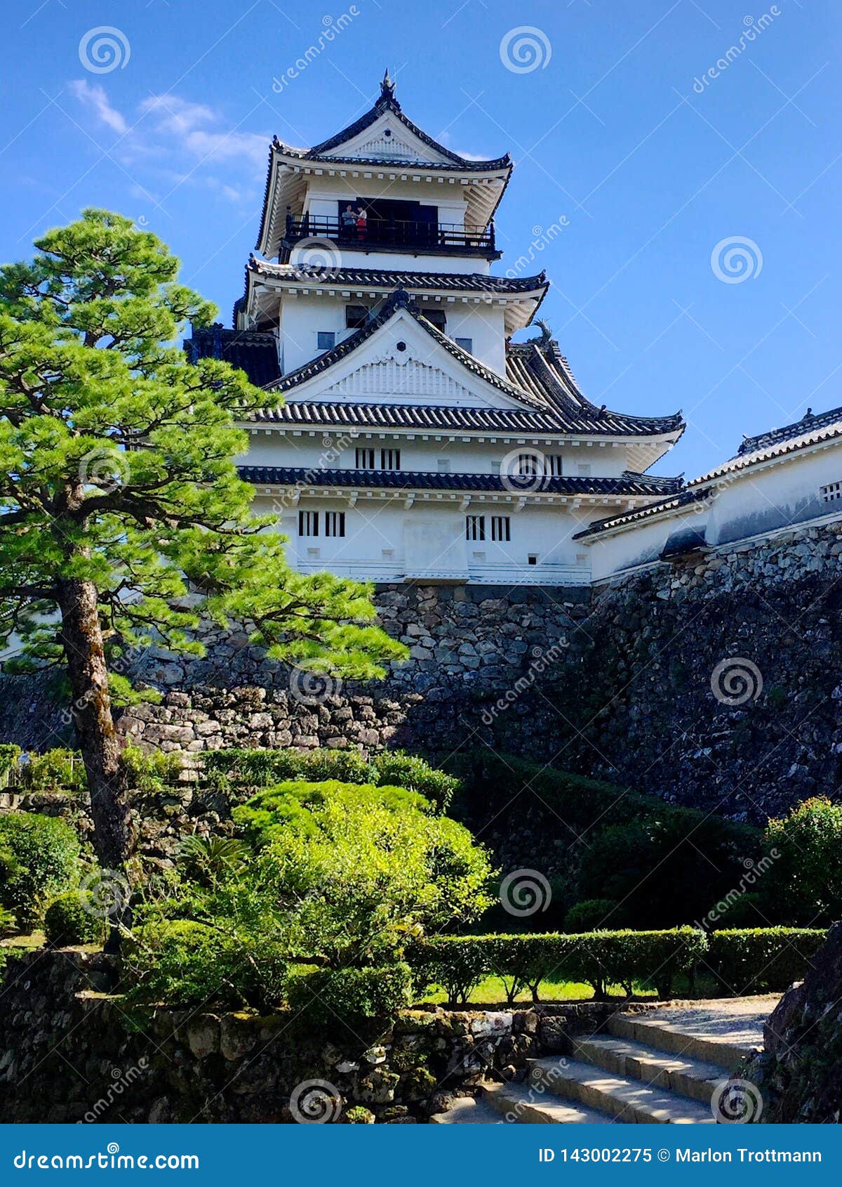 高知城堡的看法在shinkoku海岛 日本上的编辑类图片 图片包括有