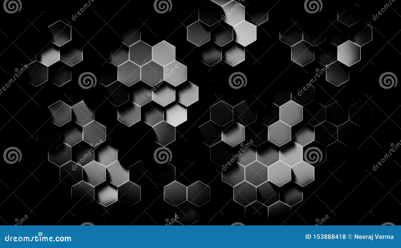 黑白六角形数字引起了墙纸库存例证 插画包括有投反对票 数位 墙纸 灰色 六角形 过帐