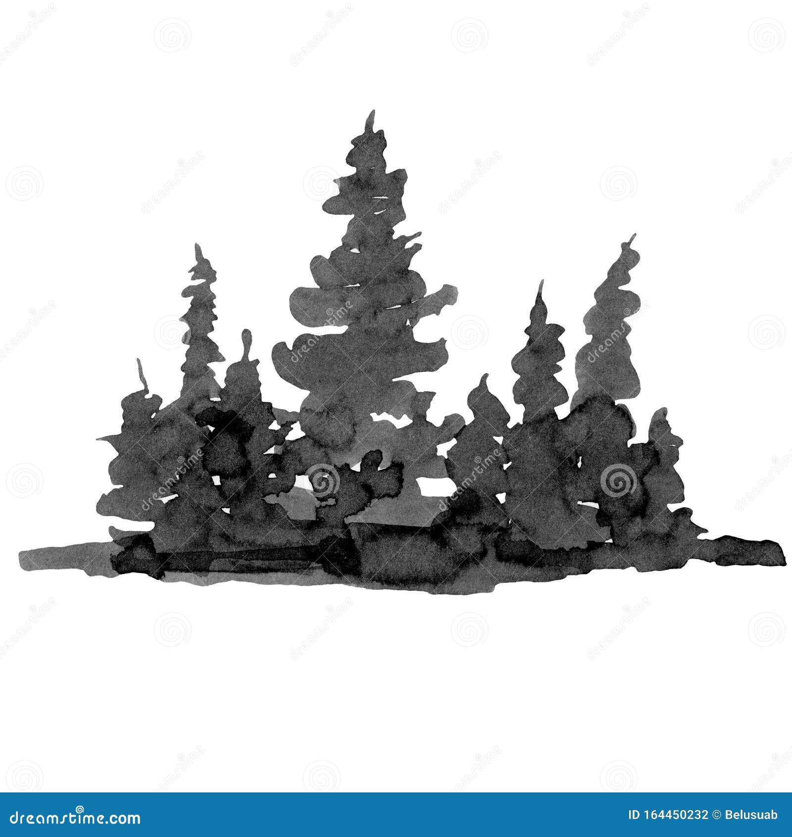 黑白雪地林针叶树冬黑白水彩剪影库存例证 插画包括有看板卡 针叶树 自然 绘画 绿色 靠山 黑白雪地林针叶树冬黑白水彩剪影库存例证 插画包括有看板卡 针叶树 自然 绘画 绿色 靠山