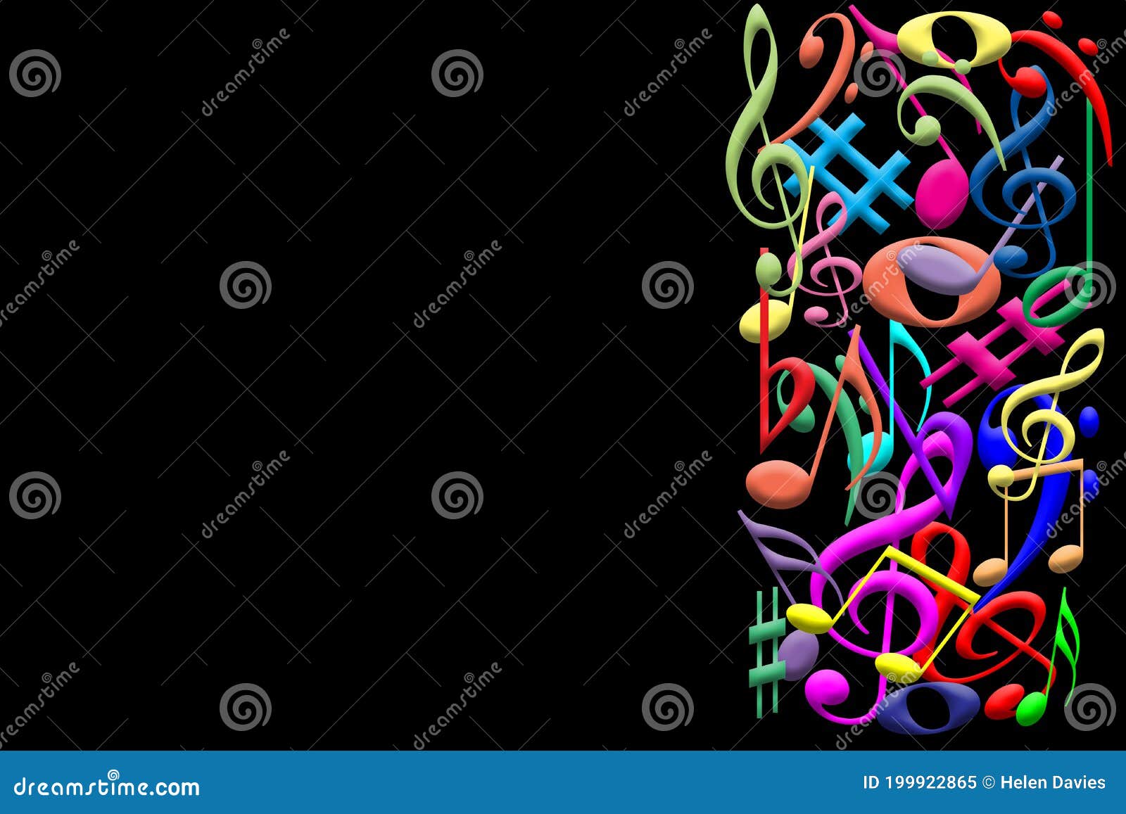 黑色背景中的彩色3d音乐音符边框库存例证 插画包括有橙色 设计 概念 大刀 抽象 国界的 黑色背景中的彩色3d音乐音符边框库存例证 插画包括有橙色 设计 概念 大刀 抽象 国界的