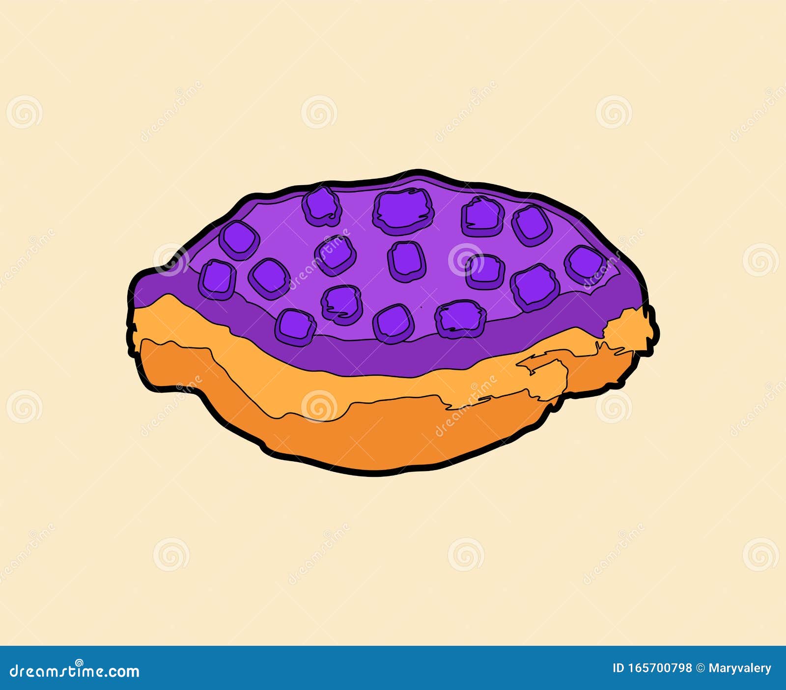 黑莓派手画分离食物面包店矢量图向量例证 插画包括有面包店 黑莓派手画分离食物 矢量图