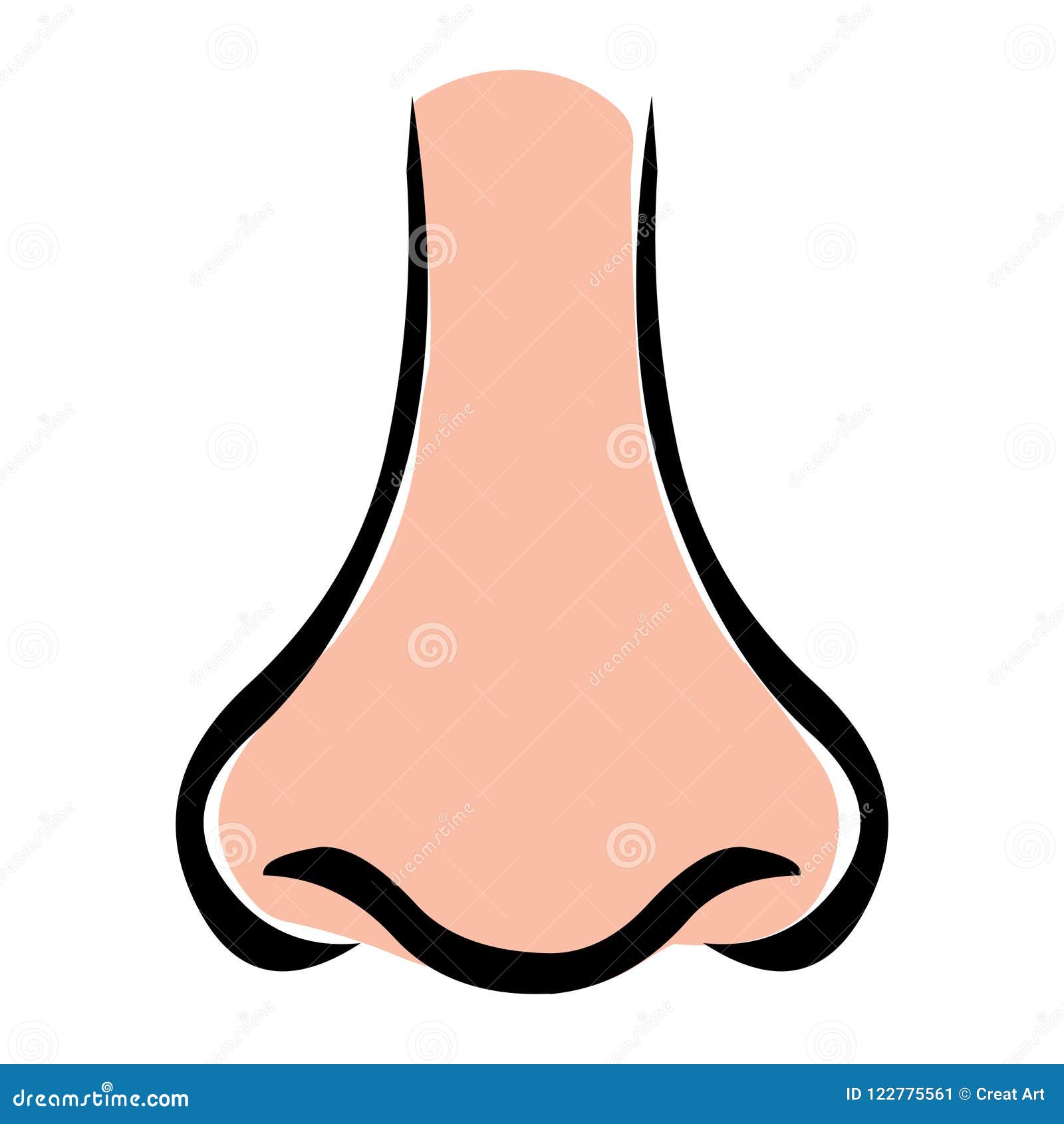 鼻子鼻子商标象例证向量例证 插画包括有爱好健美者 查出 临床 空白 图画 例证 图标
