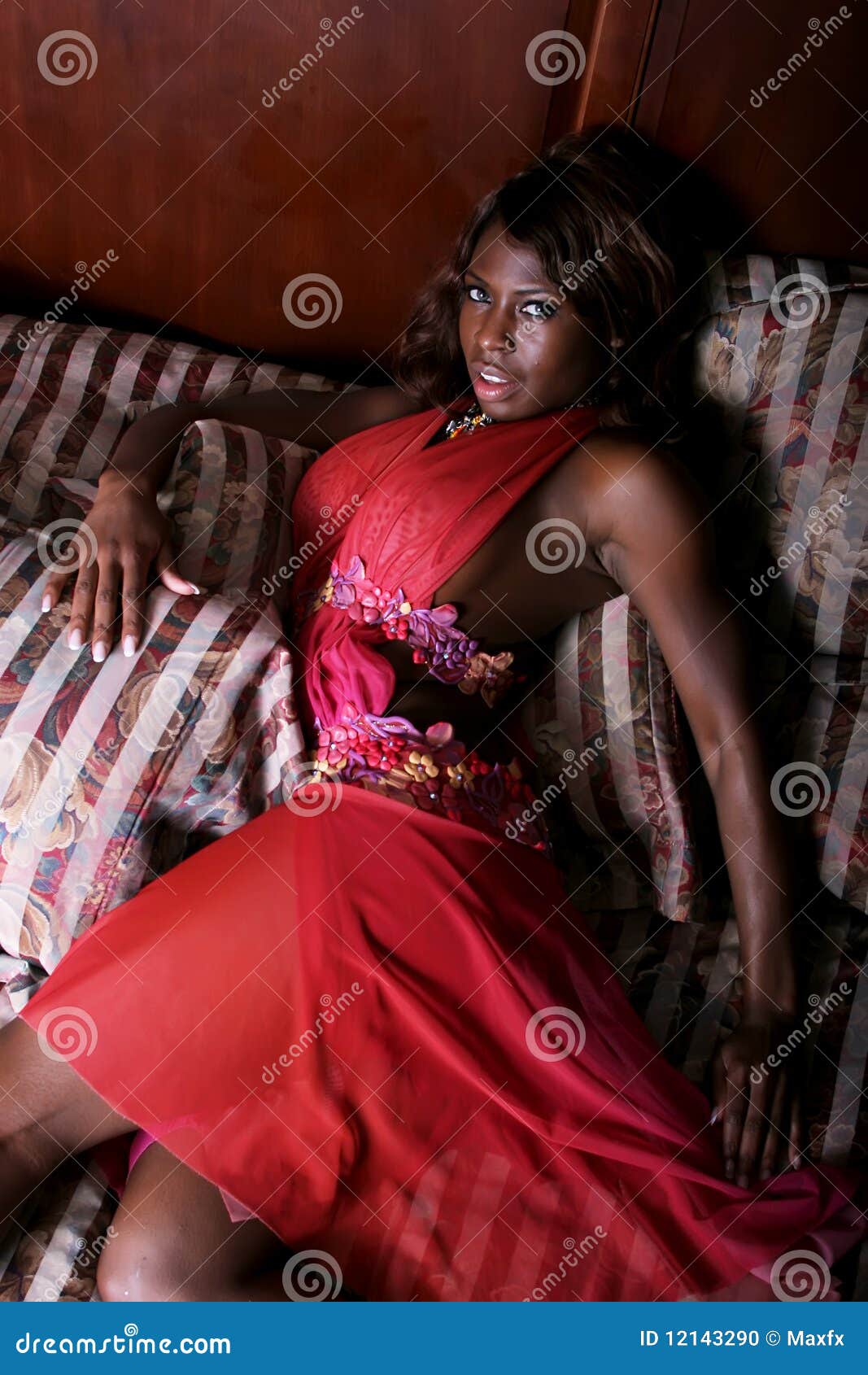 African American woman stock photo. Image of girl, female 