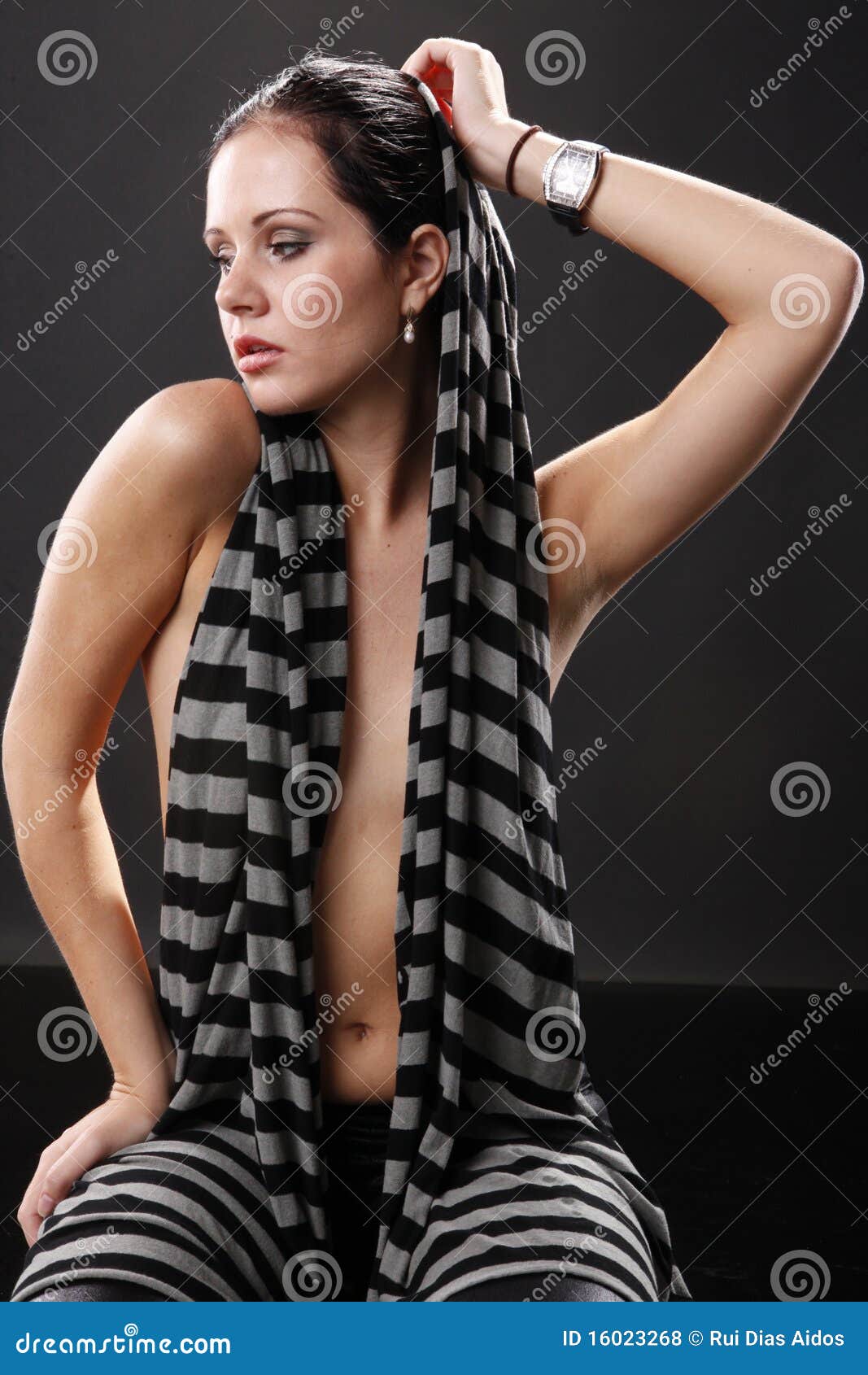 Scarf stock photo. Image of grey, gorgeous, caucasian 