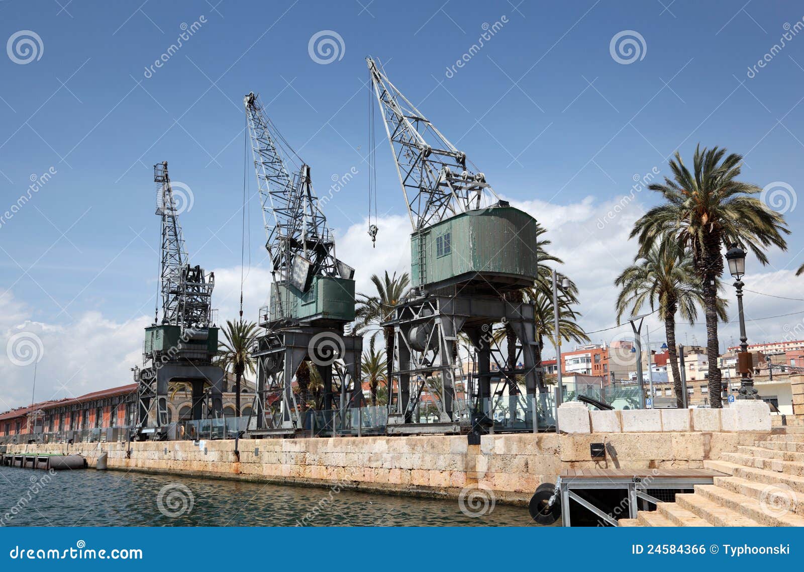 0ld port of Tarragona stock photo. Image of vintage, industry 24584366