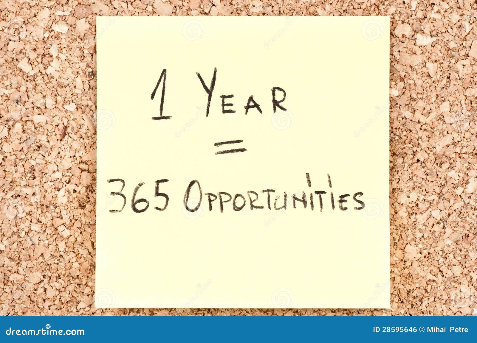 1 Year 365 Opportunities Stock Photo Megapixl