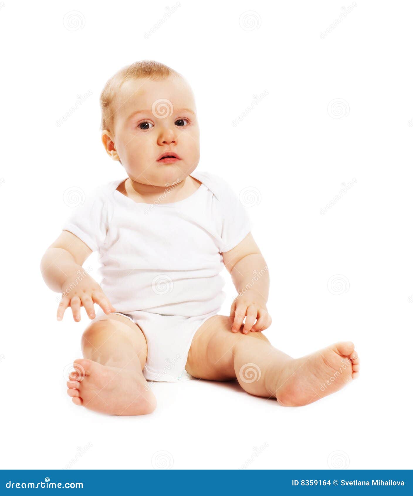 1-Year Old Baby Stock Photo. Image Of Baby, Healthy, Girl - 8359164