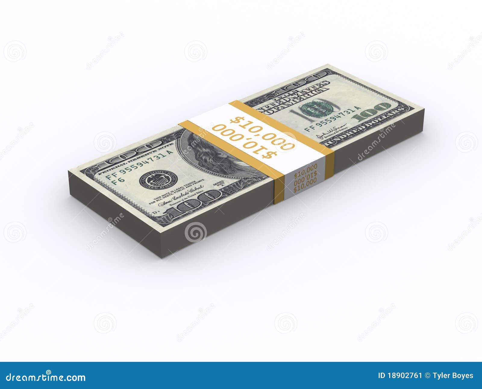 10 Thousand Dollars stock illustration. Illustration of currency - 18902761