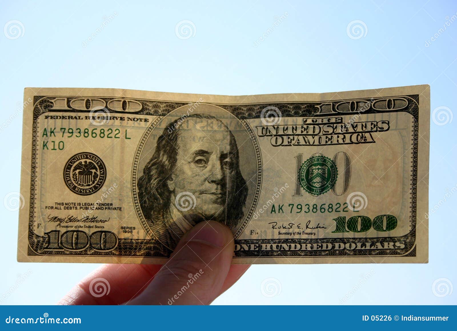 100 dollars banknote