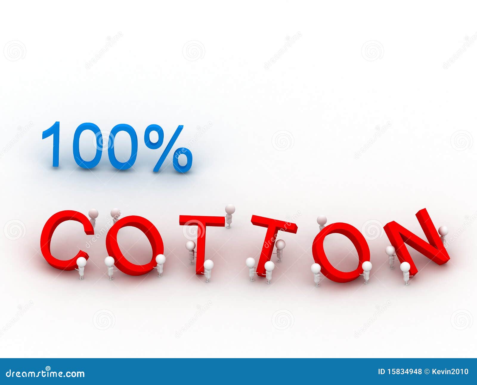 100 percent Cotton stock illustration. Illustration of fluffy 15834948