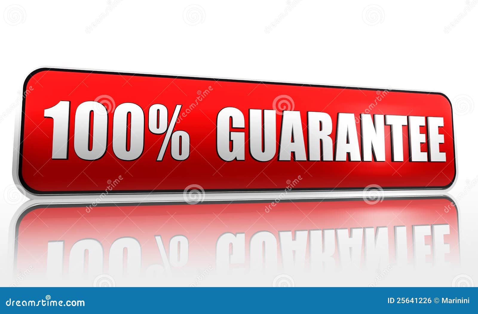 100 percent guarantee stock illustration. Illustration of sale 25641226