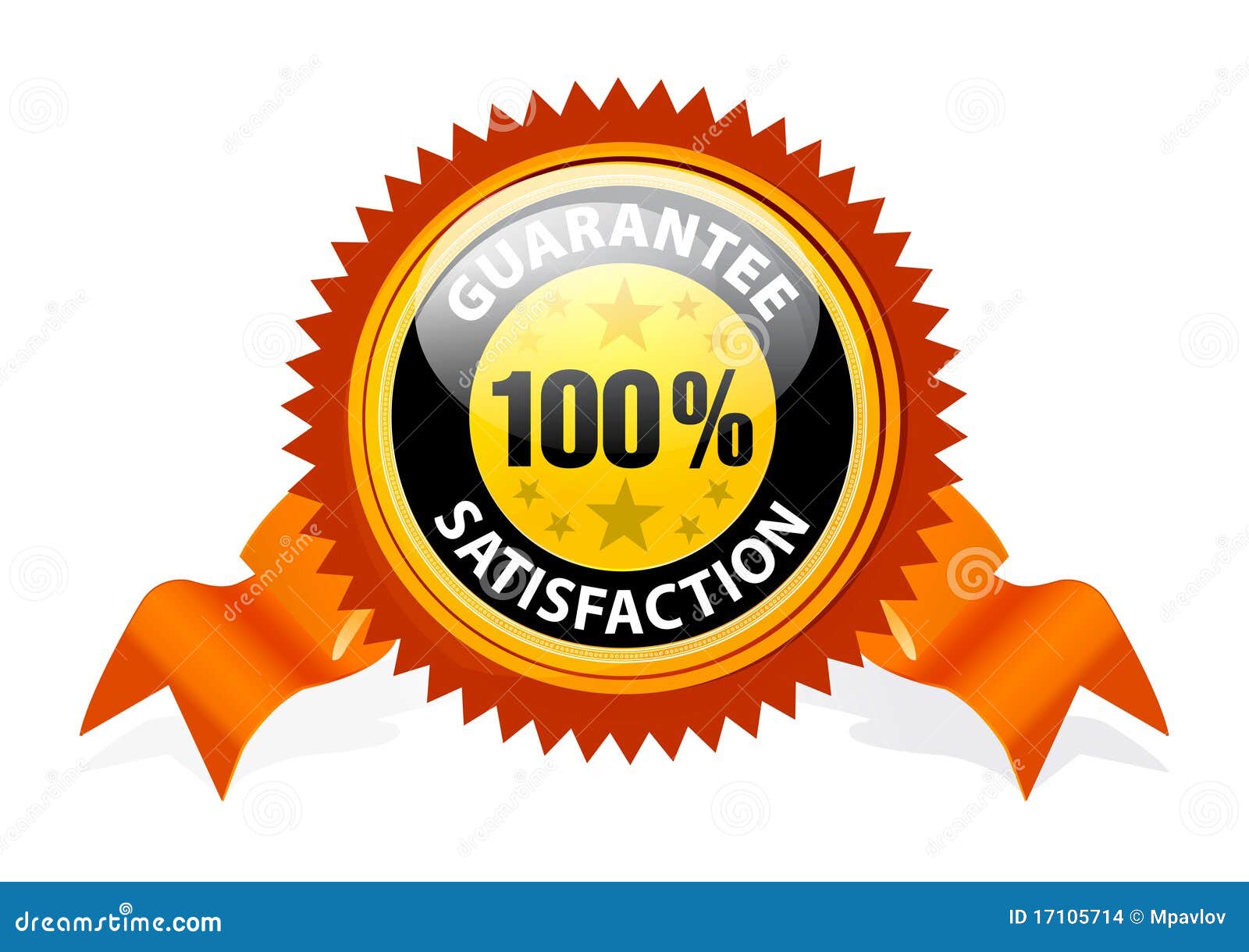 100% Satisfaction Guaranteed Sign Stock Images - Image: 17105714