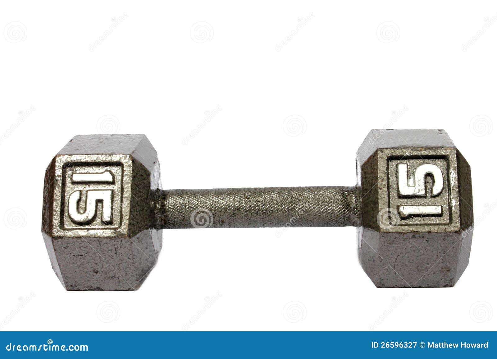 15 Pound Dumbbell stock image. Image of body, bodybuilding 26596327