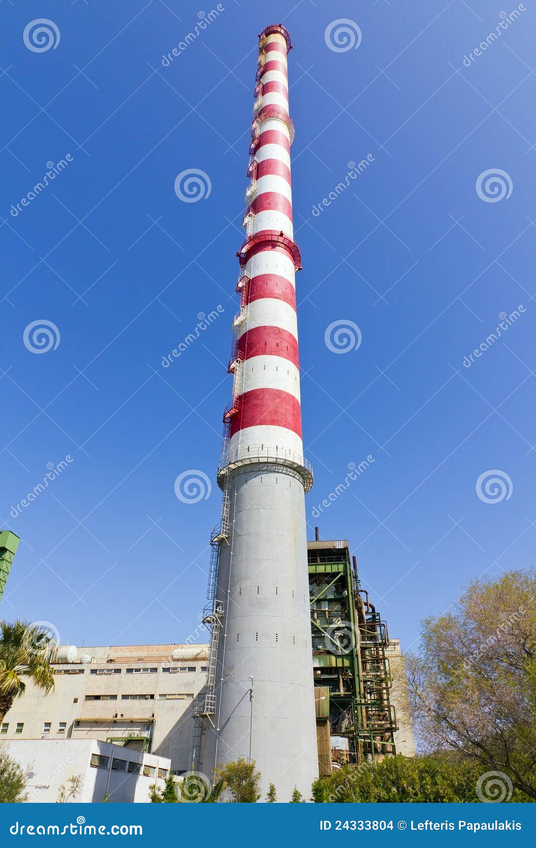 150 Meters Tall Power Plant Chimney Stock Photo - Image of pipe, plant