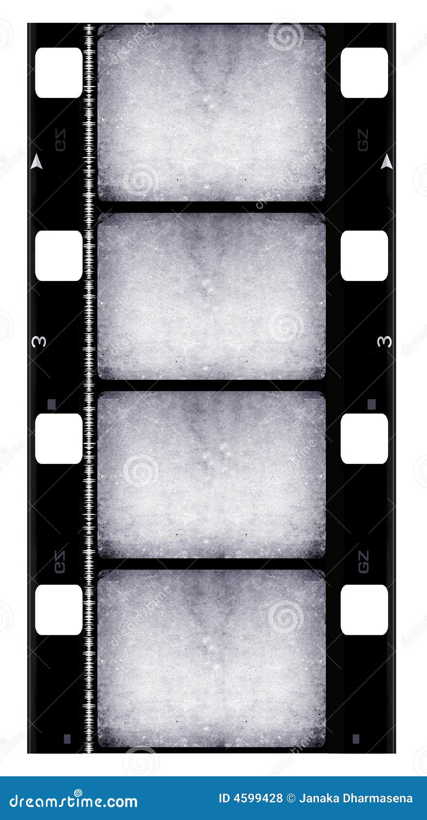 16 mm Film roll stock illustration. Illustration of dirt 4599428