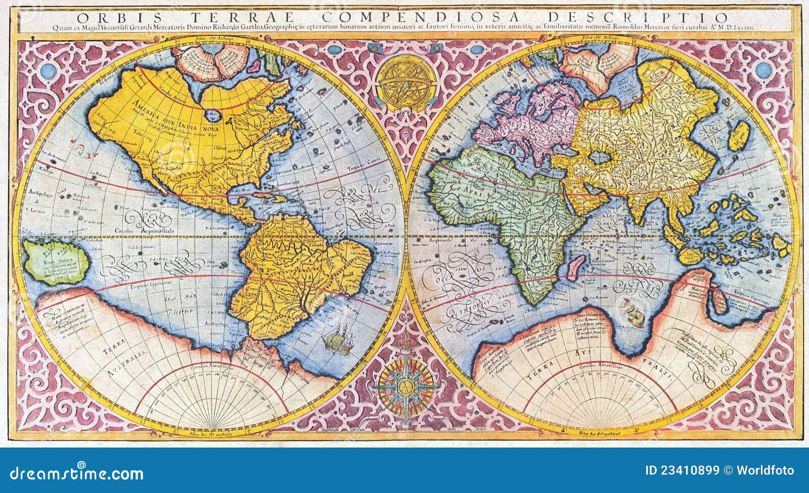 16th century world map