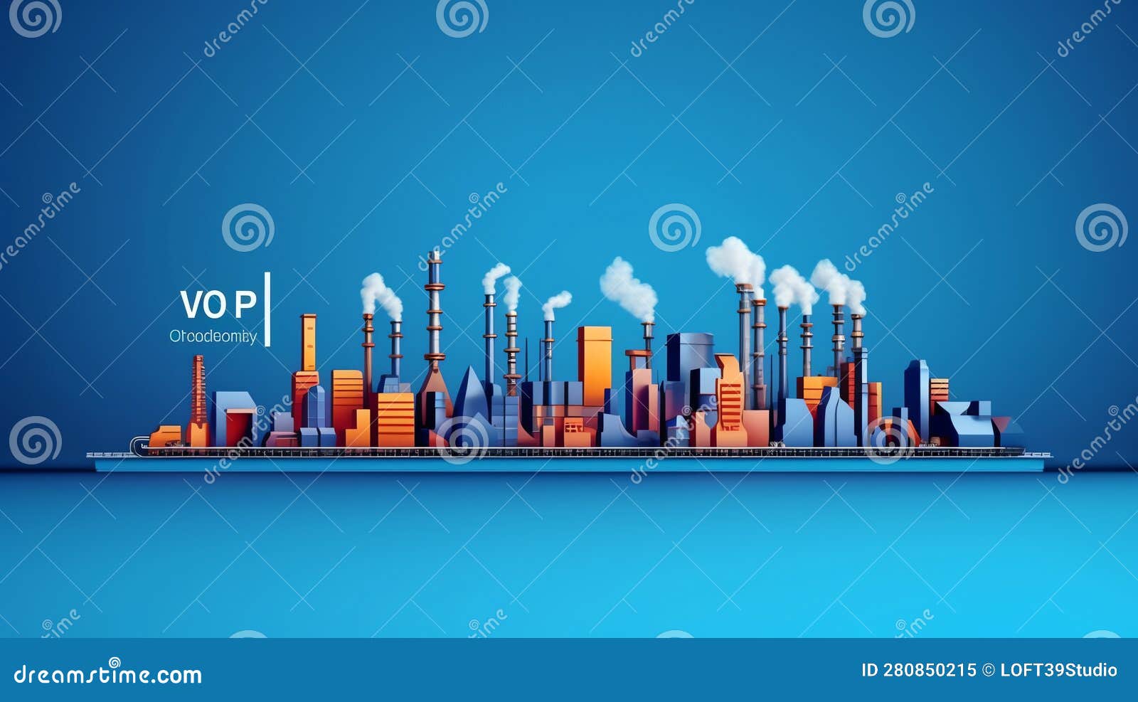 1734_Industrial_technology_concept_1 Stock Illustration Illustration