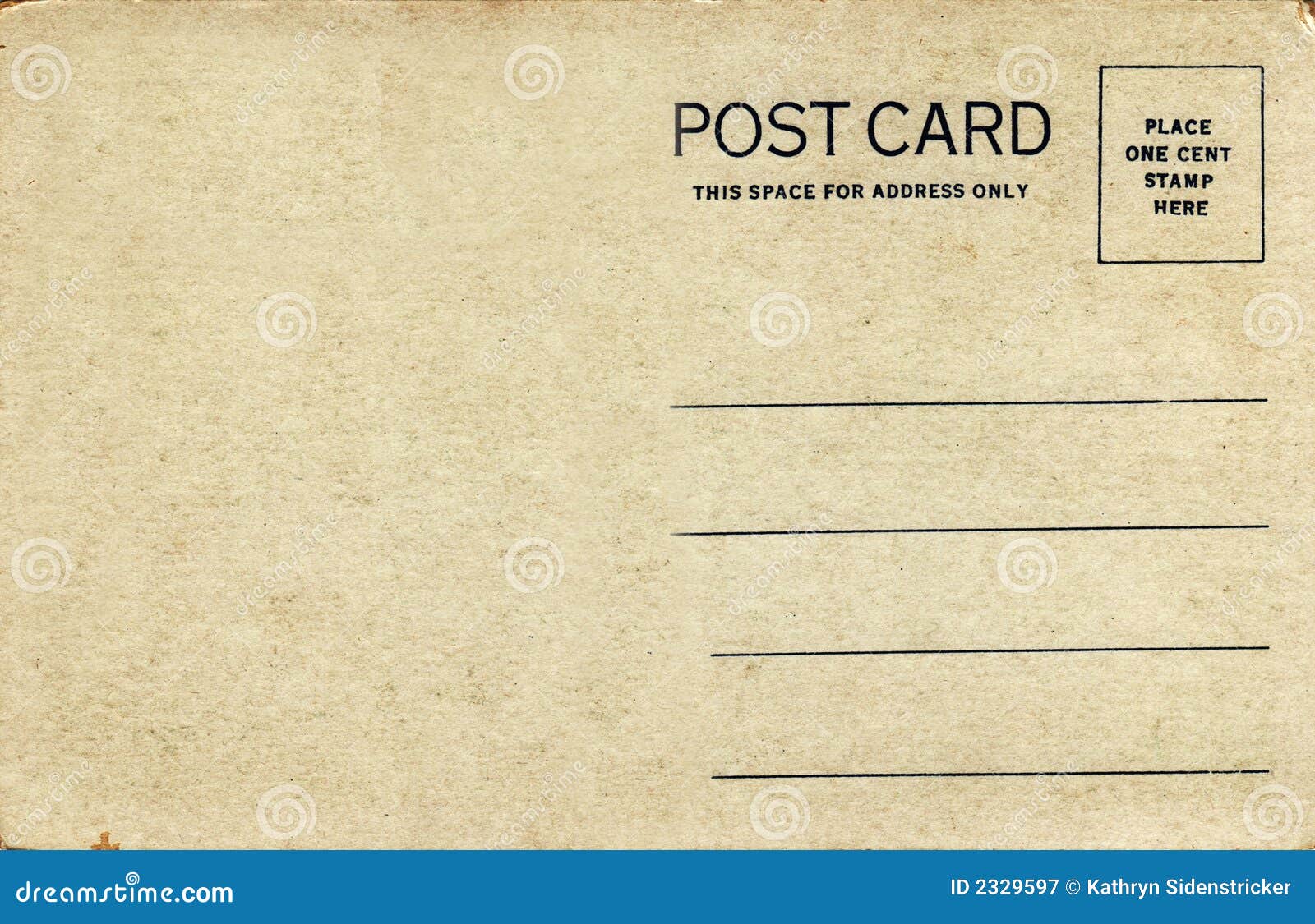 Почтовая открытка Post Cards по английский