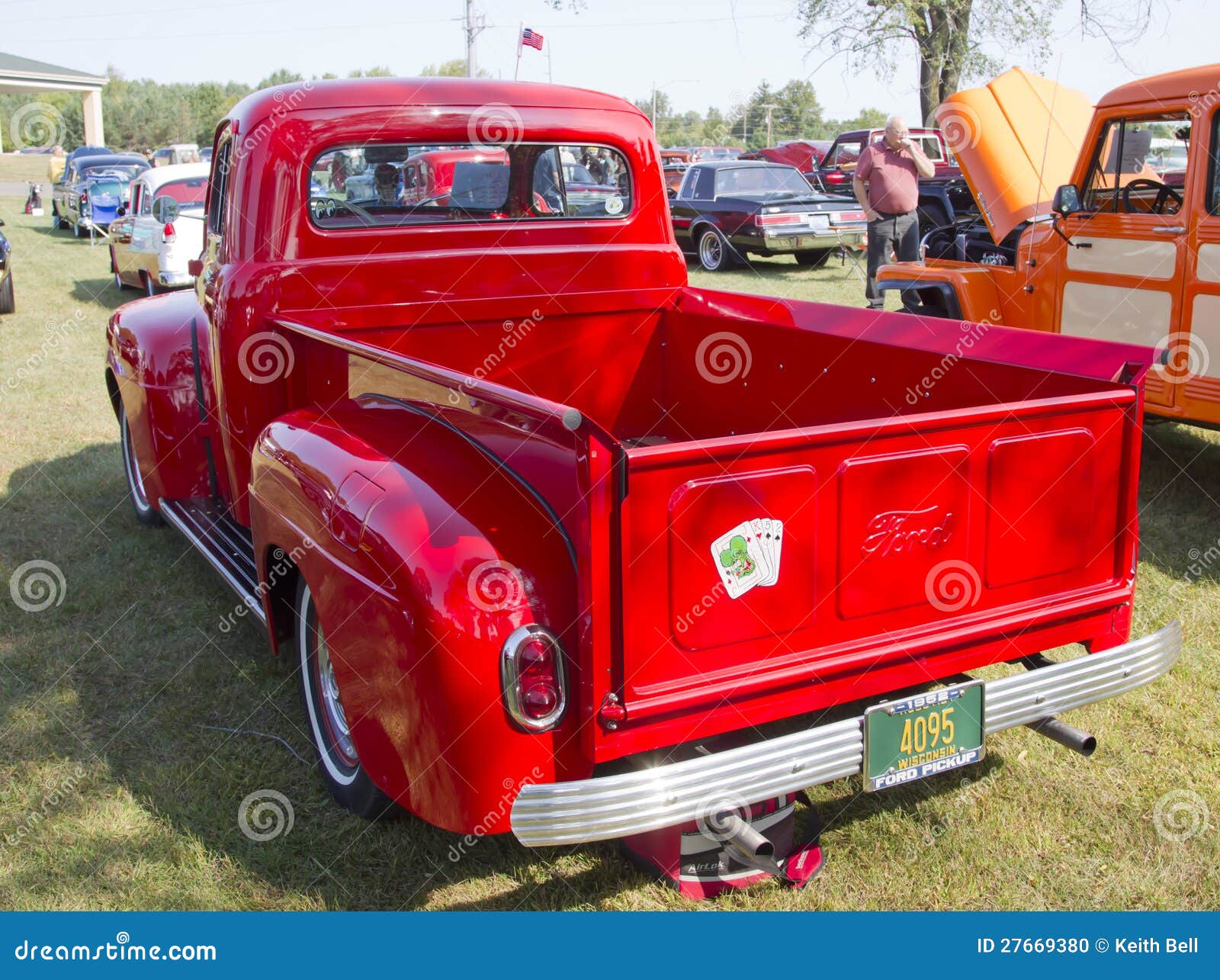1952 Ford Pickup Rear View Editorial Image Image Of