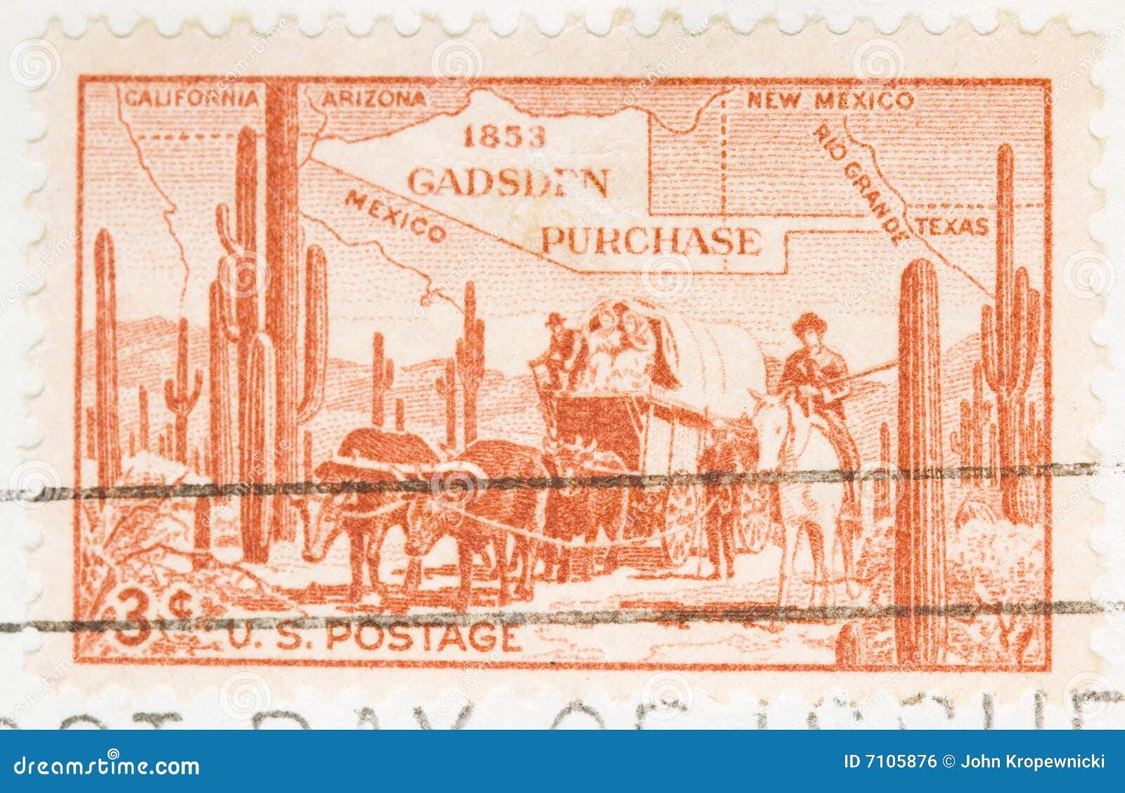 1953 Stamp Gadsen Purchase editorial photo. Image of symbol 7105876