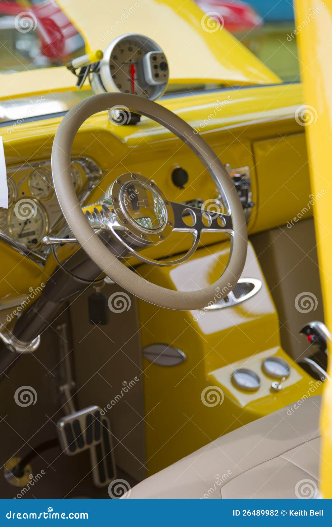 1955 Chevy 3100 Pickup Interior Editorial Photography