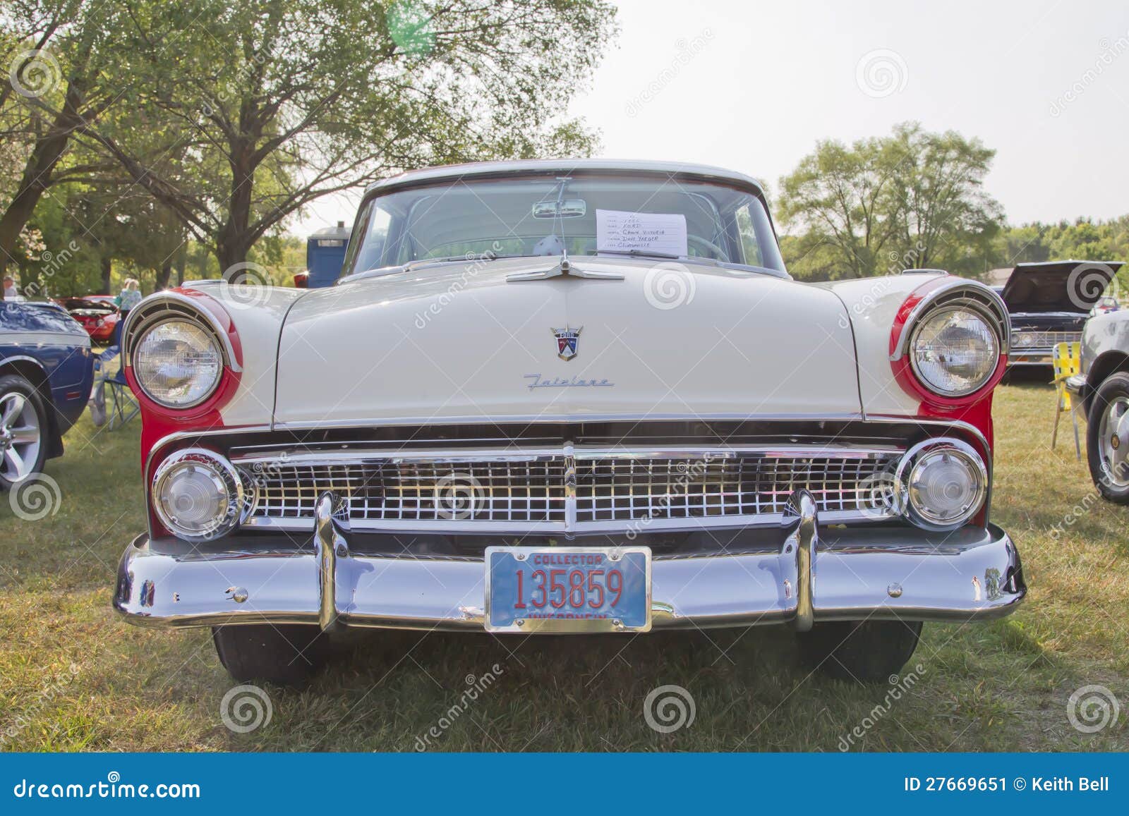 1955 Ford Crown Victoria Front View Editorial Photo Image of show