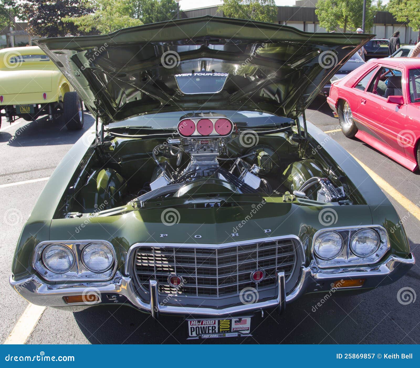 1970 S Ford Gran Torino Sport Engine Editorial Photography