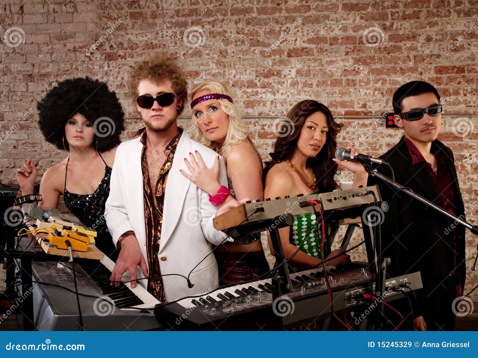 1970s Disco Music Party stock image. Image of handsome 15245329