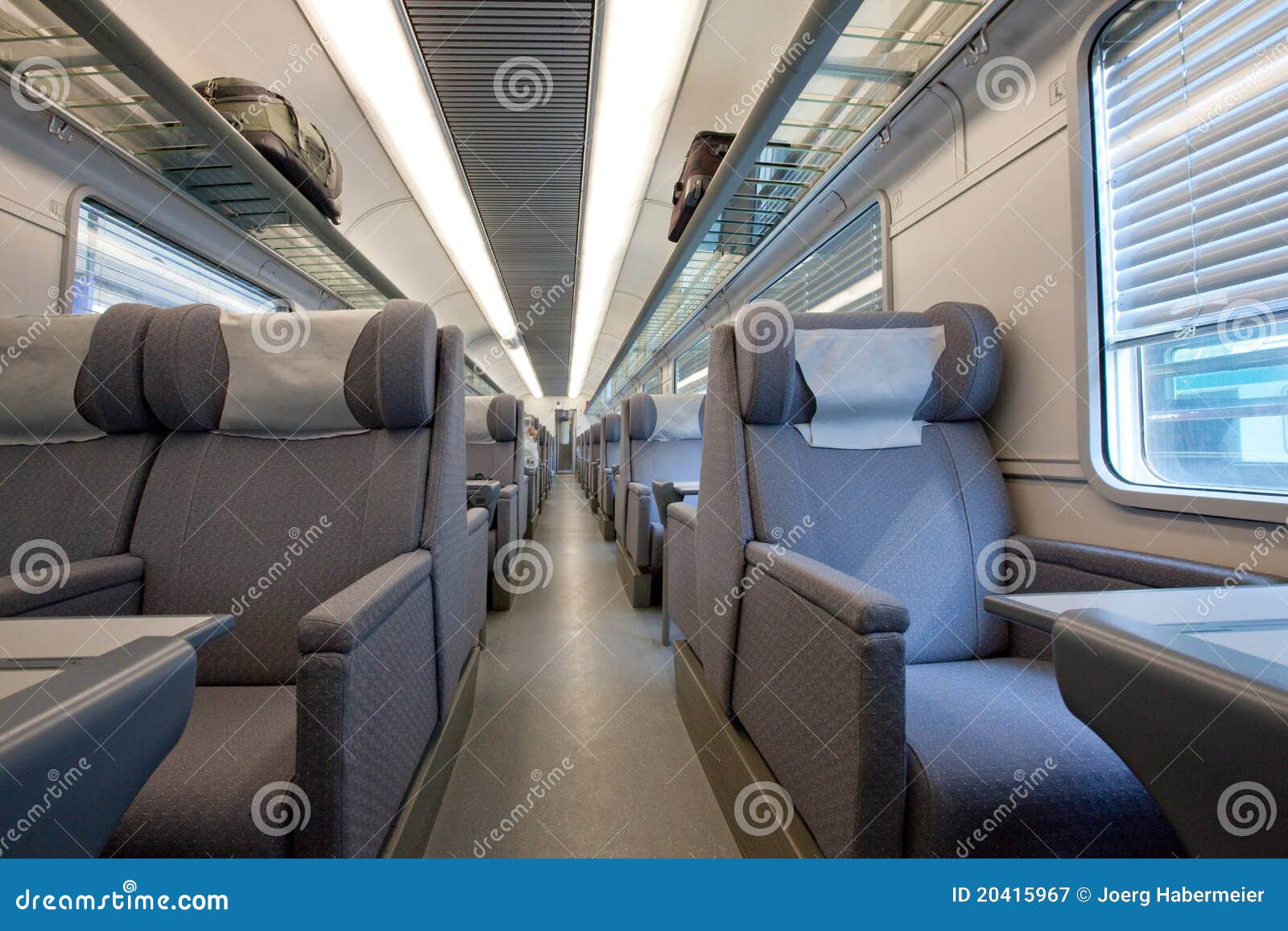 1st Class Modern Train Car Interior Stock Image Image of european