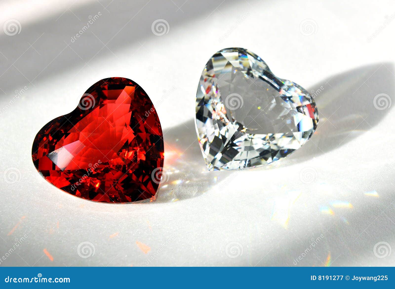 2 Crystal of love stock image. Image of valuables, glass 8191277