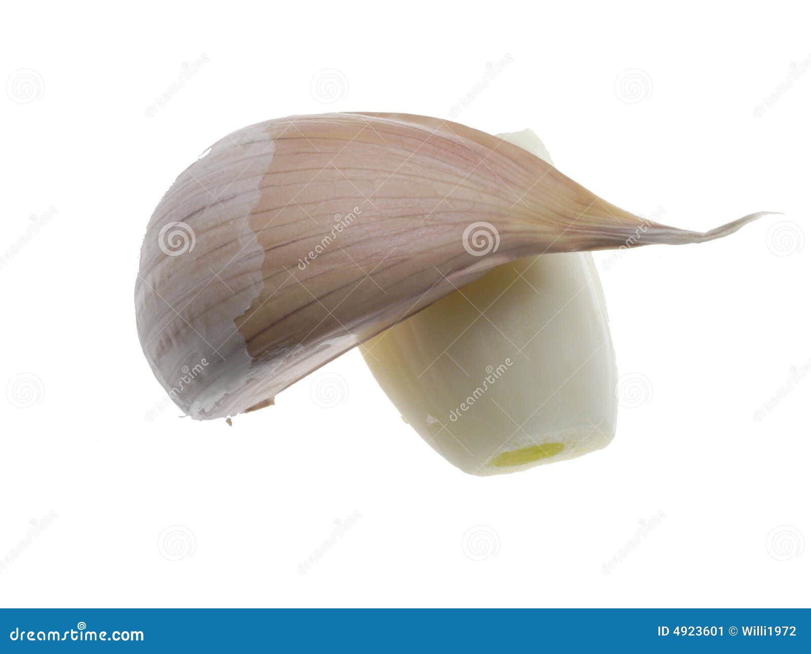 2 garlic cloves stock image. Image of vitamins, spice 4923601