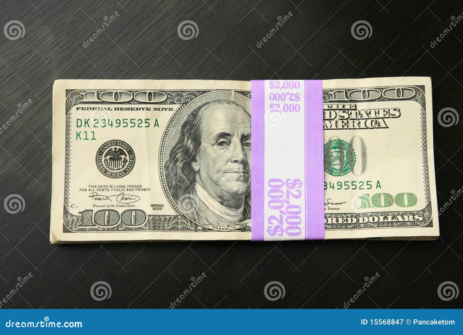 $2000 in 100 dollar bills stock image. Image of legal - 15568847