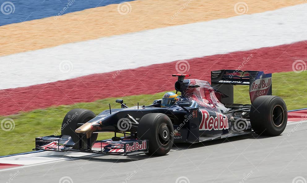 2009 Sebastien Bourdais at Malaysian F1 Grand Prix Editorial Stock Image Image of racing