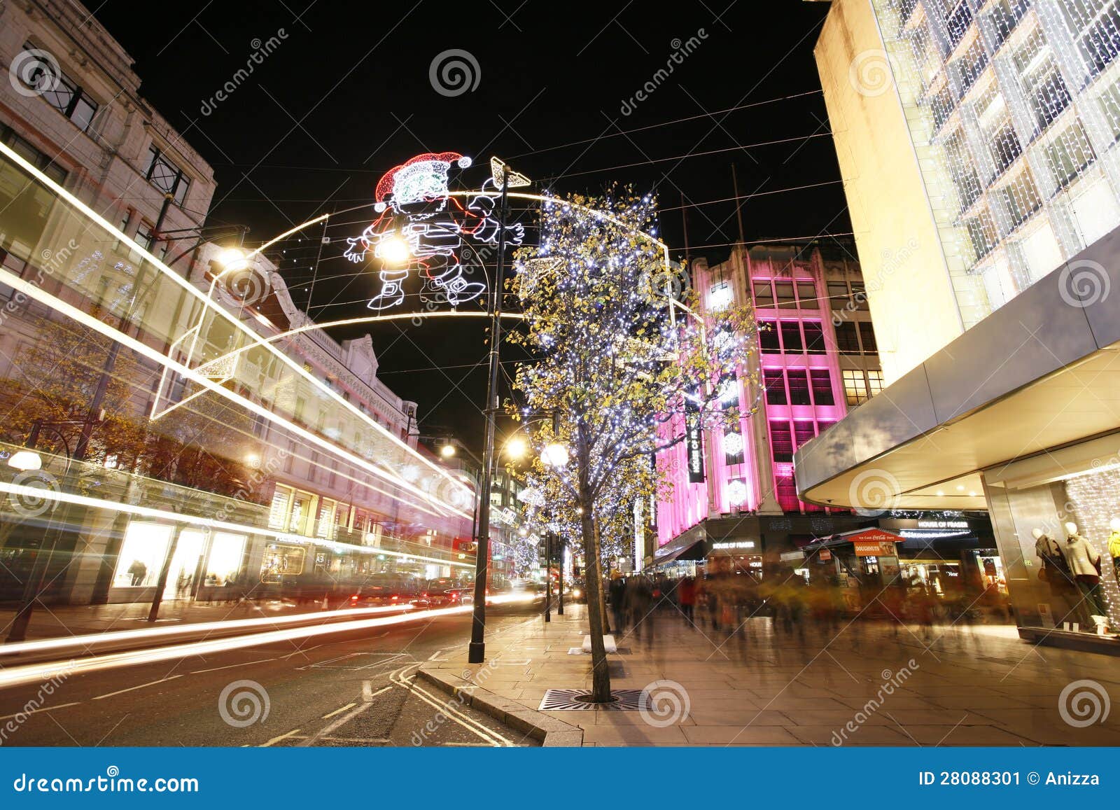 2012 Christmas Lights on London Street Editorial Photo Image of