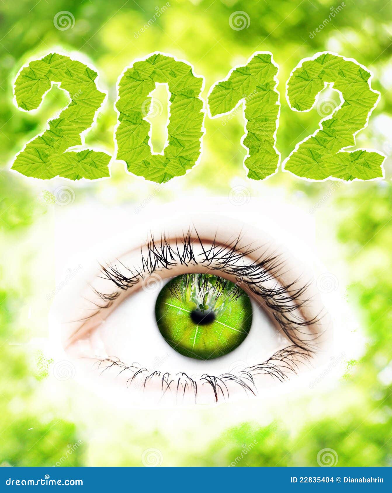 2012Green Vision stock photo. Image of concept, closeup 22835404